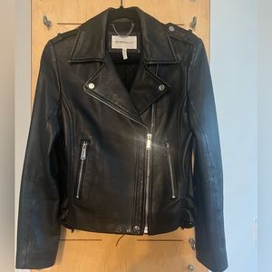 BCBG Leather Moto Jacket